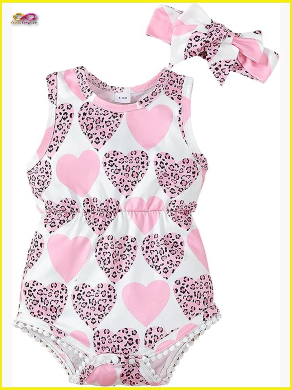 Baby Girl Romper Jumpsuit Cute Summer Outfit Cotton Blend Snap Closure Newborn